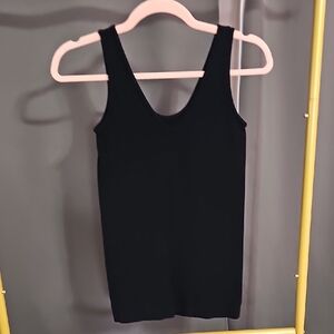 Black Sleeveless Tank Top